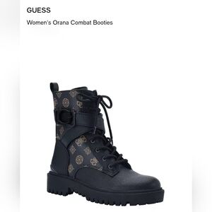 Guess Women's Orana Combat Booties Size 6M NIB